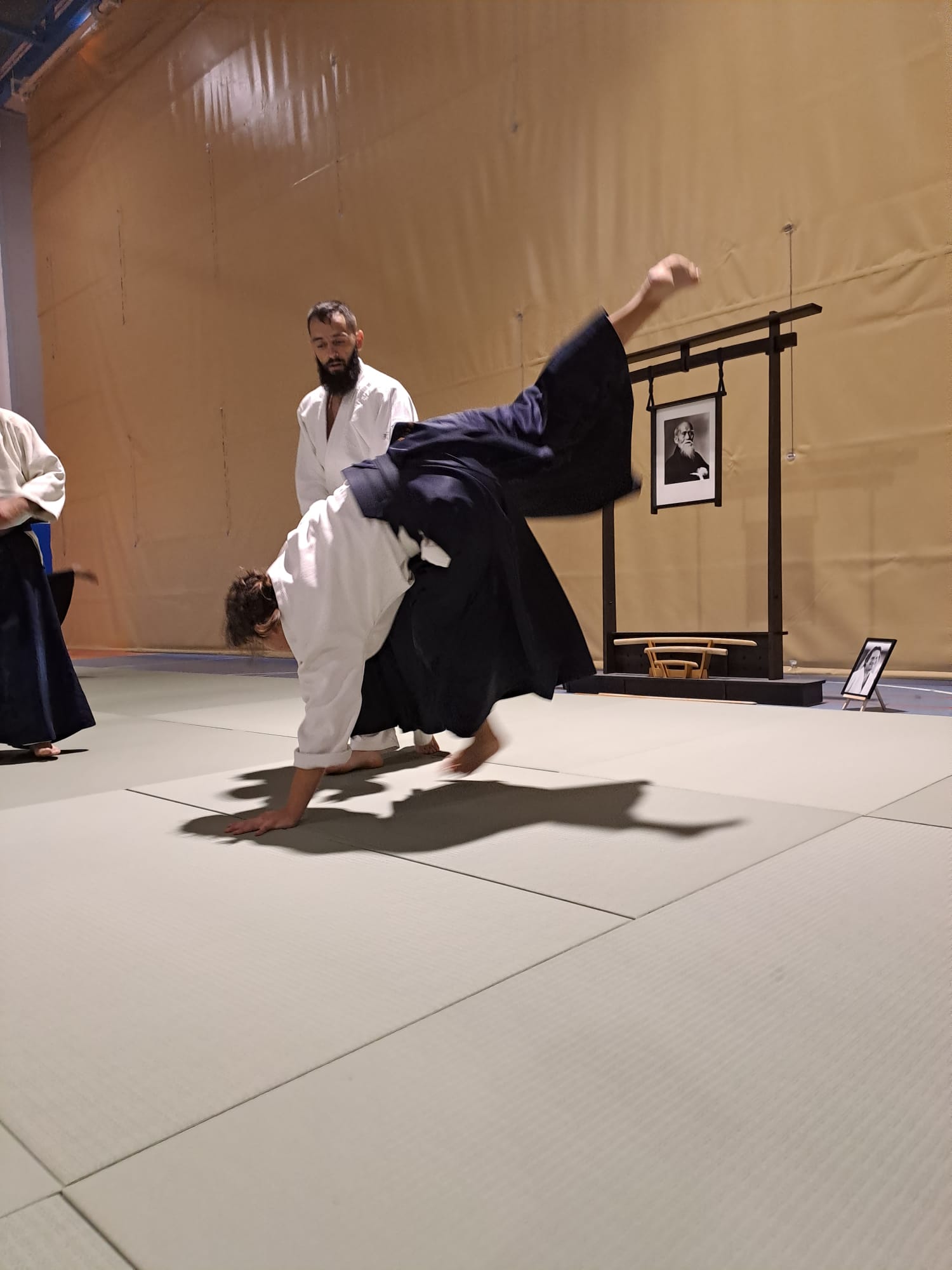 Sensei César Sammito practicando Aikido